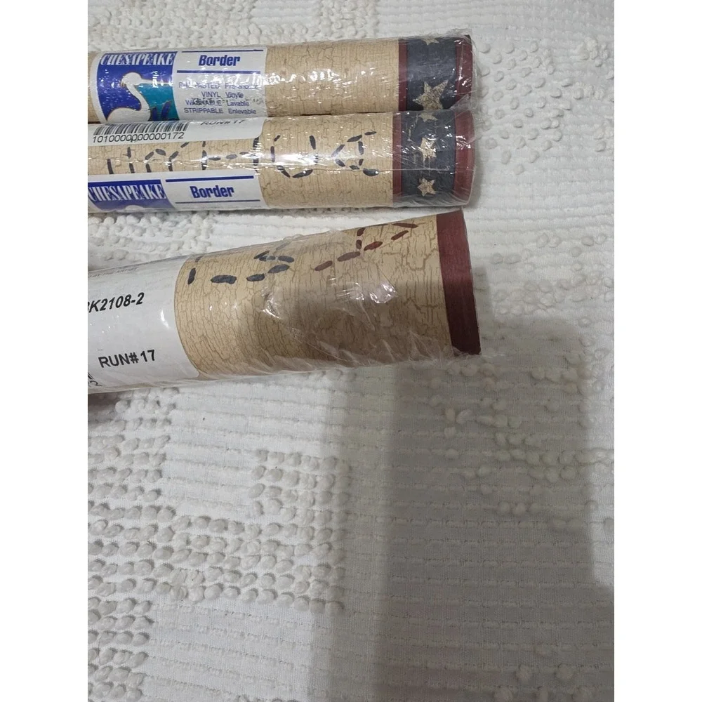 Chesapeake Country Flag Americana Wallpaper Border 3 Rolls 5 Yards Each